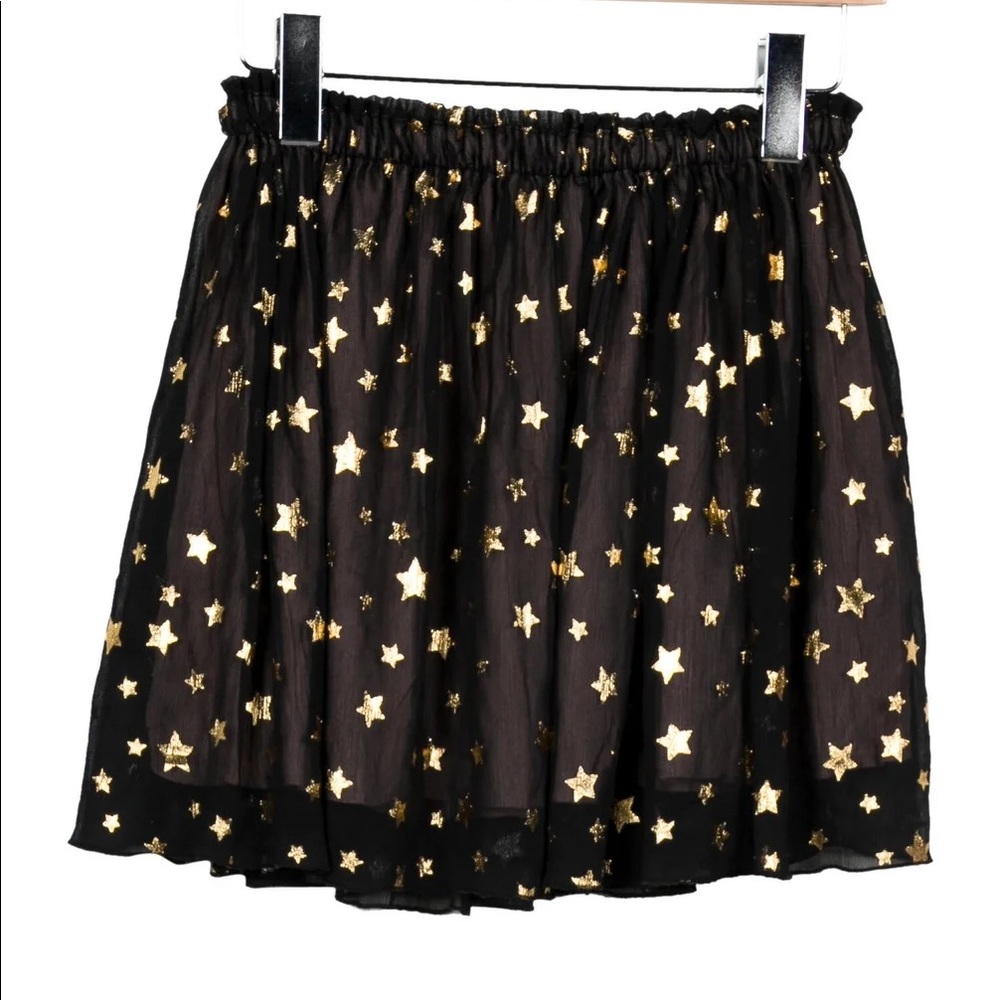 Girls' black and gold Kate Spade New York skirt